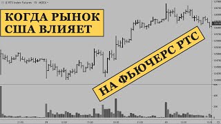 Фондовый рынок Америки влияет на фьючерс на индекс РТС в это время дня