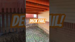 Deck Fail! Things To Look For. #deck #thingstolookfor