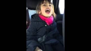 my daughter sings in the car