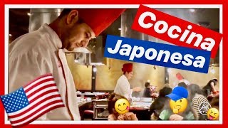 🥬Comida japonesa, Cocina BENIHANA Restaurant (1) Viaje a EEUU