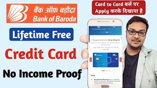 BOB Credit Card Online Apply 2024 - Without Income Proof | Card to Card Apply - LIVE PROOF |