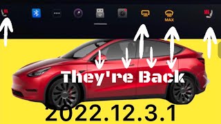 Tesla Software updates 2022.12.3.1 2022.12.3.2  2022.12.3.5 Seat Heaters Are Back And More