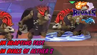 IM ADAPTING FAST IN RIVALS 2!! | Rivals Of Aether 2 - Forsburn GAMEPLAY