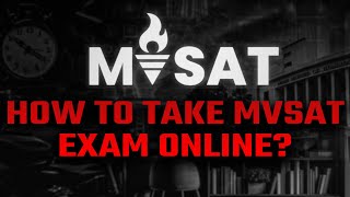 How To Take MVSAT Exam Online | All Details !