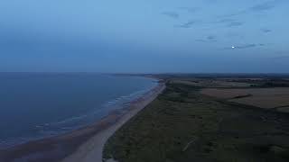 Panoramic drone footage of Alnmouth, Northumberland