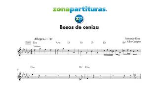 Partitura "Besos de ceniza" Timbiriche