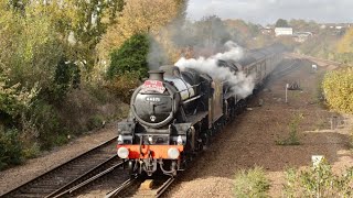 Black Five Double Header: 44871 & 45407 The Lancashire Fusilier on The South Yorkshireman 3/11/19