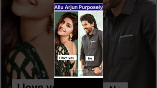 Allu Arjun Sreeleela Purposely💐 #shorts #purpose #viralshort