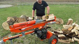 Amazing Powerful Homemade Wood Processing Machines Technology, Fastest Wood Splitter Machine Working