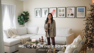 MODERN + MINIMAL Living Room Tour | Vlogmas Edition