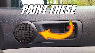 Toyota Tacoma Tweeter Ring Replacement Painting Tutorial