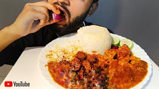 Asmr Eating Spicy Mutton Liver Curry With Rice || Mukbang || Eating Show  || 🔥🔥