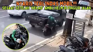 KARMA DIBAYAR DI TEMPAT!!! Oknum OJOL Ambil Helm di Pinggir Jalan😱