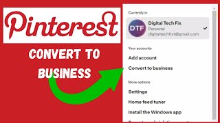 How to Convert to Business Account Pinterest Laptop/PC (2024)