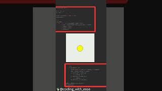 Bouncing Ball animation. #shorts #coding #codinglife #codingwithease #programming #python #java