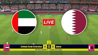 🔴LIVE | UAE vs Qatar | AFC Asian Qualifiers Match 2024