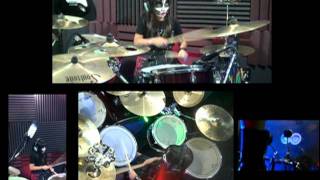 KISS - Modern Day Delilah (Drum cover by Alexey with Make up !)