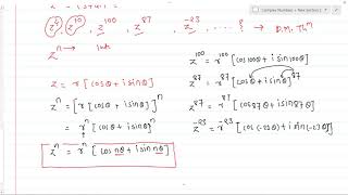 Lect 12: Complex Numbers | De Moivre's Theorem | Any Power of Complex Number