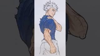 cara menggambar gojo satoru#drawing #caramenggambaranime #drawsketch #tutorial #gojo