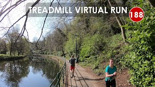 Treadmill Virtual Run 188: Carlisle Park parkrun, Morpeth, Northumberland, UK