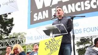 Neil Giuliano- CEO of SFAF Speaks at AIDS Walk San Francisco