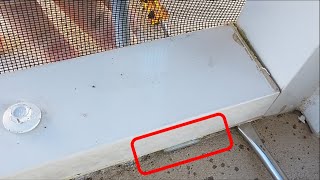 Create a Screen Drain to Prevent Water Pooling on Lanai