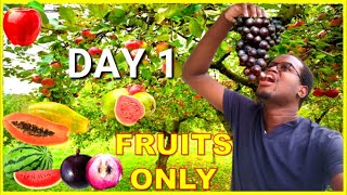 DAY 1 - SURVIVING on FRUITS ONLY DIET (My Experience)