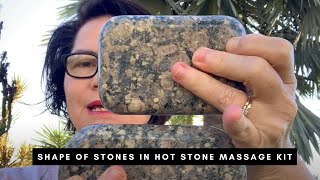 Shape of Stones in Hot Stone Massage Kit