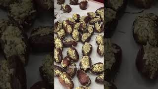 No Bake Stuffed Dates Dipped in Chocolate