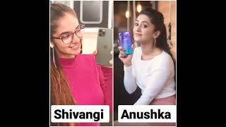 Anushka sen😘🆚️ Shivangi joshi 😘 || Who is your fav?|| #shorts