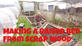 Making a Raised bed from scrap wood | Allotments For Fun and Food