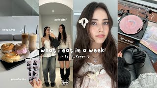 what i eat in a week as a vegan in Seoul 🍜 michelin dumplings, lots of noodles, cute cafes & more