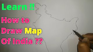 Draw Map Of India Without any Trick in 2023 || Map Of India || भारत का नक्शा कैसे बनाए ?