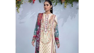 Sapphire Digital Printed Lawn 3 piece Suit👗2022 Lawn Collection🛍️One Shop Window top Leading Brands