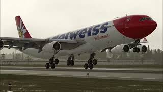 Edelweiss Airbus A340 Landing at Zurich Airport | X-Plane 12