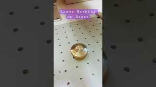 Fiber Laser Marking on Brass #shorts #shortvideo #brass #brassitems #lasermarking