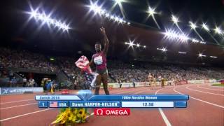 Veronica Campbell Brown and Dawn Harper Nelson IAAF Diamond League Zurich 2014