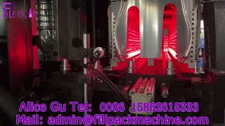 1656 Static display and test machine of 2 cavity blow molding machine in Vietnam