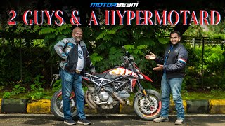 2 Guys And A Ducati Hypermotard - Pura Paagalpan! | MotorBeam हिन्दी