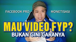 YANG MEMBUAT VIDEO KONTEN FYP DI REEL FB ADALAH...... ‼️JANGAN PERCAYA INI☑️