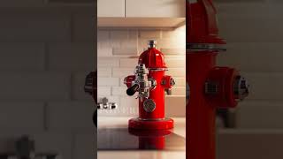 Fire Up Your Morning! 🔥🚒 The Fire Hydrant Espresso Machine