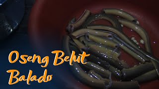 MAKAN OSENG BELUT BALADO, GELI GELI NIKMAT