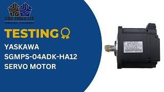 Testing a Yaskawa SGMPS-04ADK-HA12 Servo Motor #cnc #cncmachining #yaskawa #servomotors