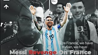 Messi Revenge On France || Messi Attitude status ||tourner dans le vide edit ( Re-uploaded)