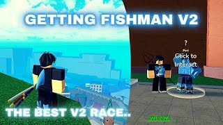 Getting Fishman Race V2 + Quick Showcase | King Legacy