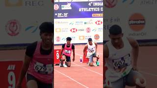 100m Men 4th U23Open Nationals Patna Bihar #sprint#trackandfield#running#yt#sports#shorts#motivation