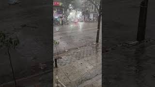 heavy rain and wind @rajajinagar #rain