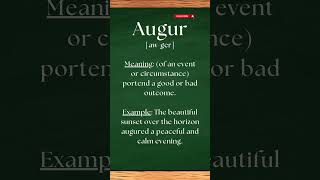 Pronounce AUGUR the right way #shorts #shortsvideo #pronunciation #english #Augur #viral