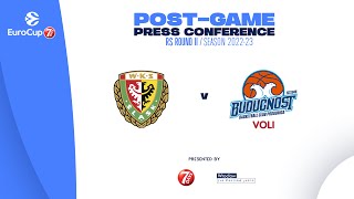 Post-game press conference | EuroCup 22-23 RS Round II | Slask Wroclaw - Buducnost VOLI Podgorica