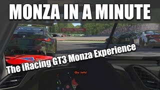 MONZA IN A MINUTE | The iRacing GT3 Monza Experience